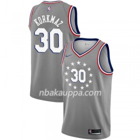 Philadelphia 76ers Furkan Korkmaz 30 2018-19 Nike City Edition Harmaa Pelipaidat Swingman - Miesten